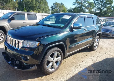 2013 Jeep Grand Cherokee Overland z USA, uszkodzony, nr VIN 1C4RJECT4DC546781